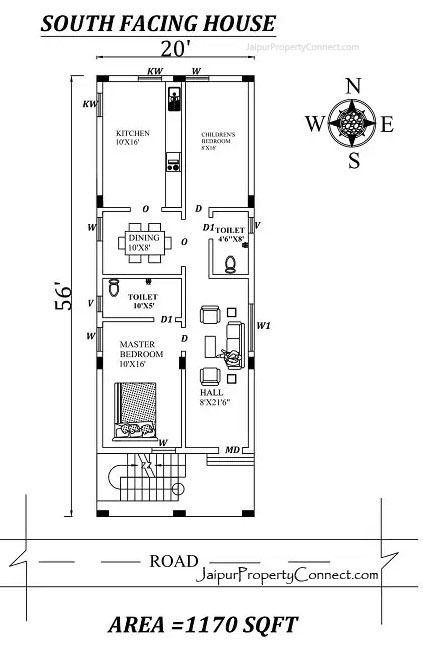 20-x56-2bhk-South-facing-First-floor-House-Plan-7