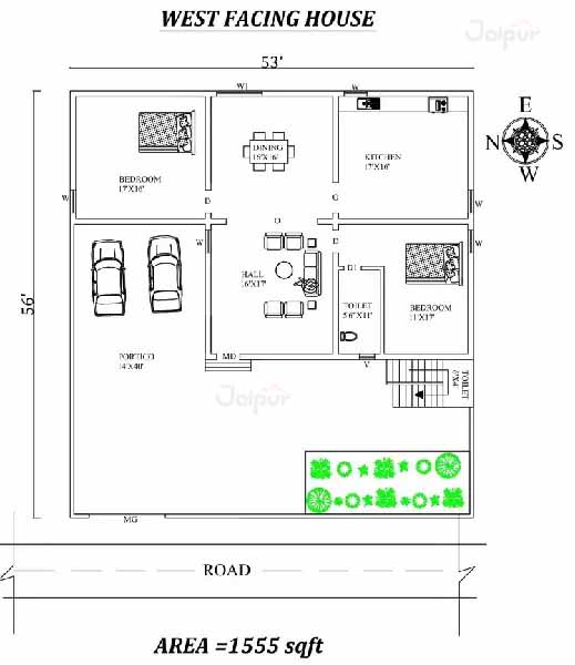 15 Best West Facing House Plans Based On Vastu Shastra 2023