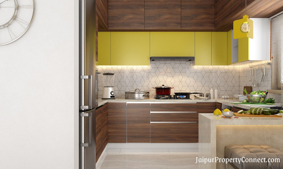 2bhk-interior-with-g-shaped-modular-kitchen