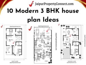 Read more about the article 10 Modern 3 BHK house plan Ideas for Indian Homes